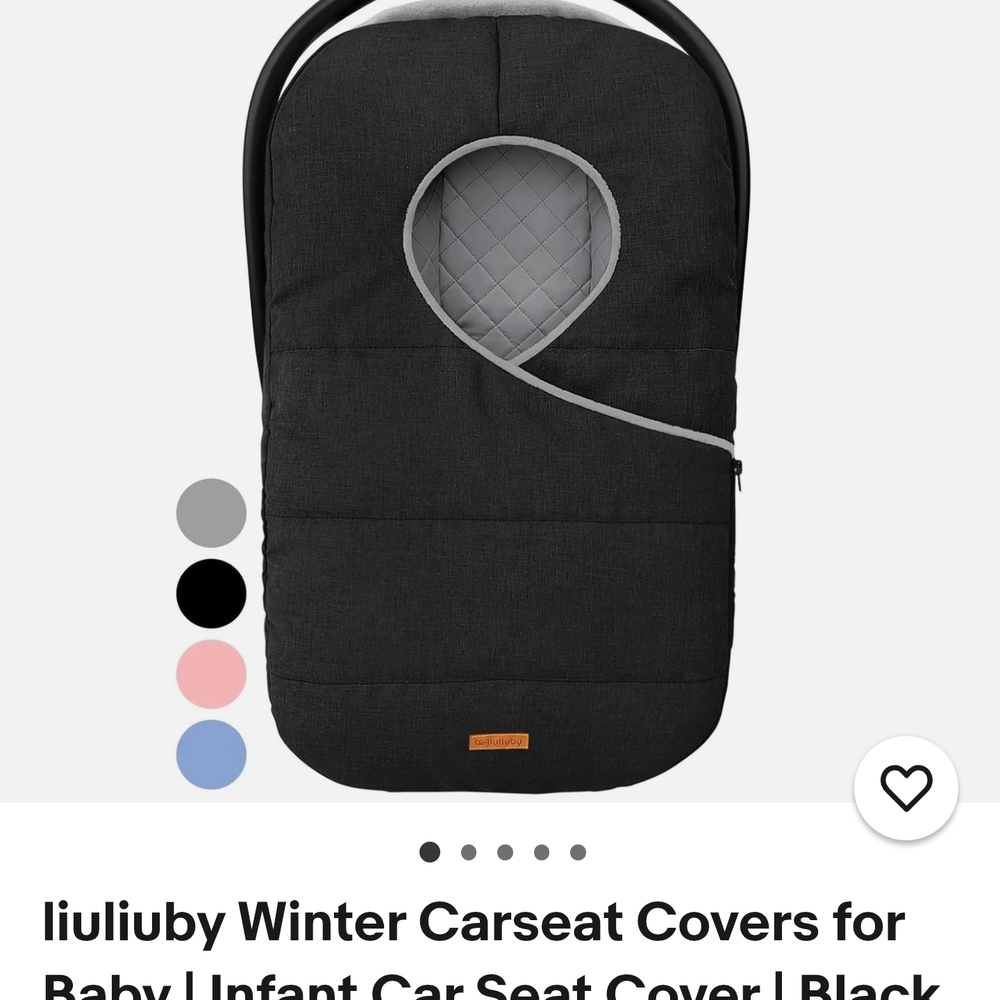 Black Car Seat Cover for Babies